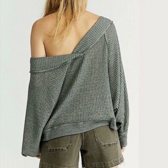 Free People, Westend Thermal Top, Green, Size XS - Picture 3 of 11